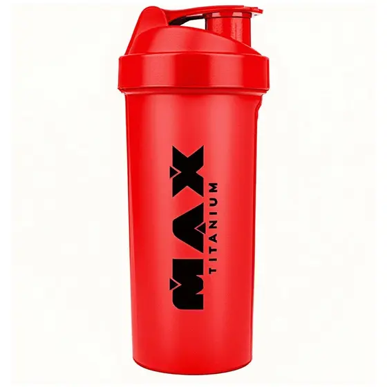 Coqueteleira - 700ml Vermelha - Max Titanium