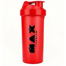 Coqueteleira - 700ml Vermelha - Max Titanium