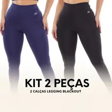 Kit 2 Legging BlacKout Feminina Zero Transparência