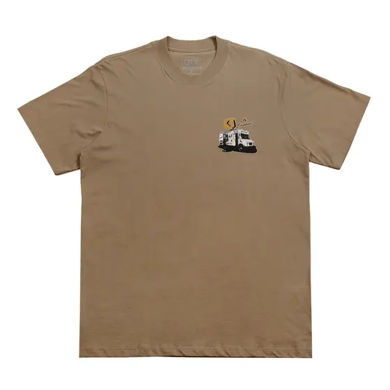 Camiseta QIX Street Cream Novidade Básica 100% Algodão Oversized