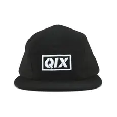 Boné QIX Five Panel Preto Camuflado Básico Aba Reta Masculino Feminino