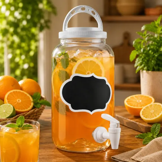 1/2/3 Suqueira Dispenser Bebidas 3,6 Litros Com Torneira Tampa Plástico Festa Garrafa De Agua