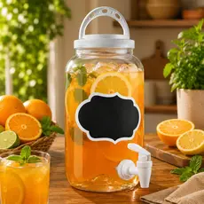 1/2/3 Suqueira Dispenser Bebidas 3,6 Litros Com Torneira Tampa Plástico Festa Garrafa De Agua