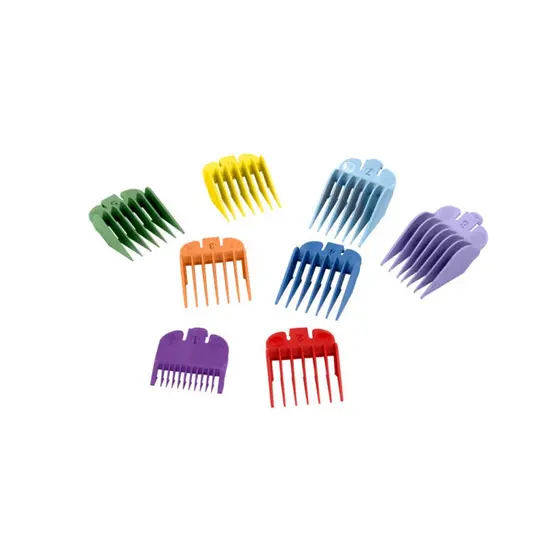 Kit 8 Pentes Colorido para Maquina de Cabelo Santa Clara