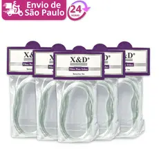 Kit 5 Fibra De Vidro 5m X&d Alongamento Extensão De Unhas Postiças Nail Acrigel Tips Mãos Manicure