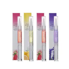 Kit 4 Canetas Óleo Hidratante Revitalizador Cutículas Gel De Unha Sabores Aroma