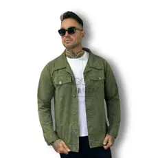 Jaqueta Jeans Masculina Azu Destroyer, Rasgada No Estilo