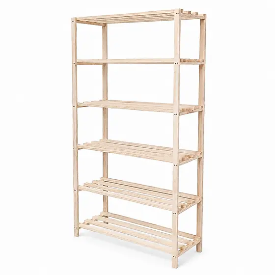 Estante Madeira Maciça Moderna Sofisticada Ideal para Sala Quarto Cozinha Escritório