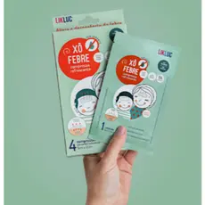Xô Febre Likluc Adesivo Gel Refrescante Infantil 4un | Conforto Térmico Fácil Aplicação
