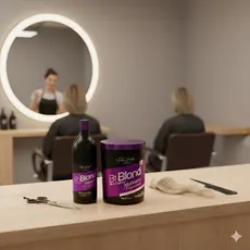 B-Tox Orgânico Blond + Shampoo Anti Resíduos Blond 1000gr Feel Happy
