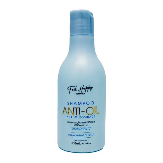 Shampoo Anti Oil Cabelo Oleoso 300ml Feel Happy