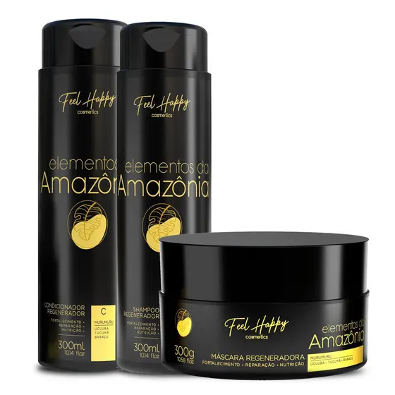 Kit Capilar Regenerador Elementos da Amazônia Feel Happy