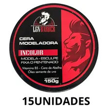 15Un Cera consistente p/ pentear incolor capilar 150g - LGN Barber(USO MASCULINO)