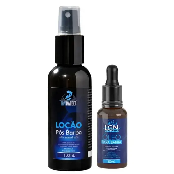 1Un loção pós barba 100 ML + 1Un óleo par barba 10 ML - LGN Barber