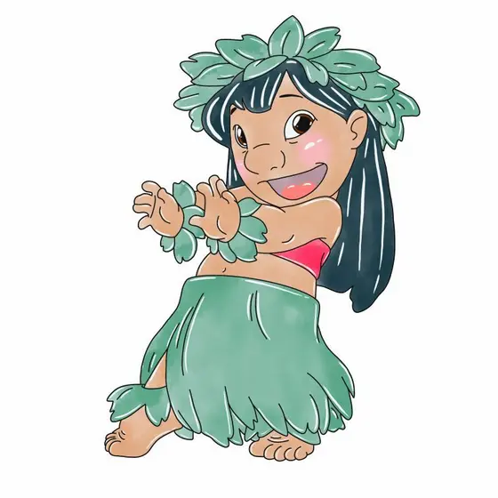 Display MDF de chão -  Lilo e Stich Havaianos