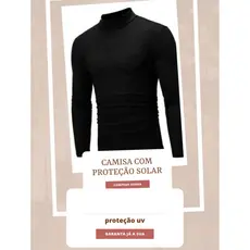 Blusa camisa masculina proteçao uv termica manga longa