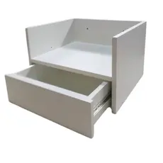 Suporte para Airfryer Gaveta MDF Branco – Personalizado – 27x35x35cm