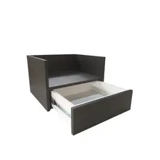 Suporte para Airfryer Gaveta MDF Preto – Organizador Eletrodomésticos Cozinha Nichos – 27x40x35cm