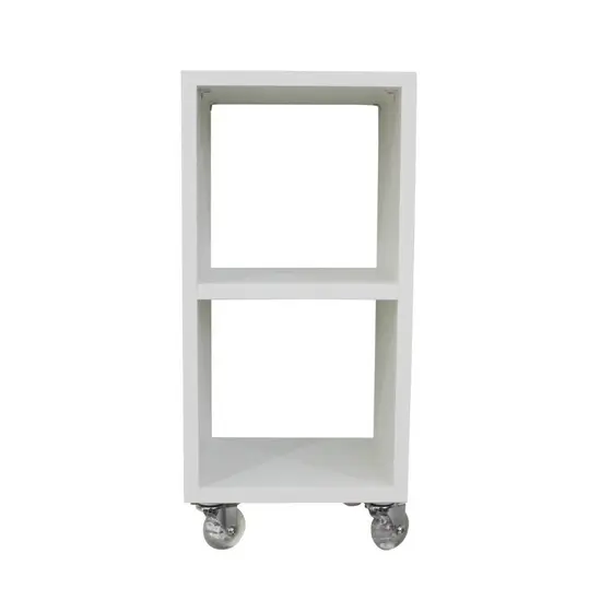 Mesa de Cabeceira Mesinha de Canto em MDF Branco
