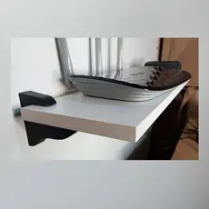 Suporte para Modem Roteador de Fácil Fixação Decoração e Outros em MDF 20cm por 30cm