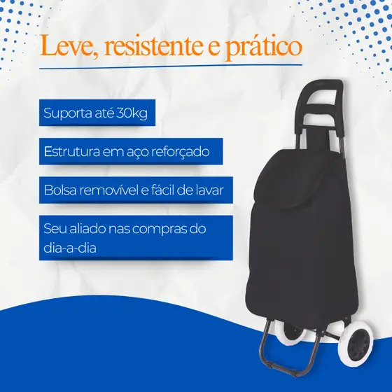 Carrinho De Compras E Feiras Retornável Leva Tudo Bag To Go Sortida