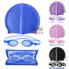 Kit Natação Óculos e Touca Ajustável Infantil e Adulto piscina