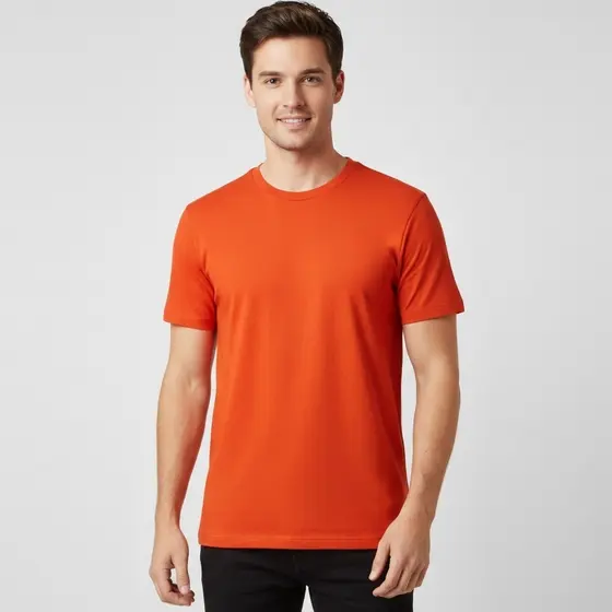 Camiseta Masculina Lisa Básica Confort Fit para Dia a Dia