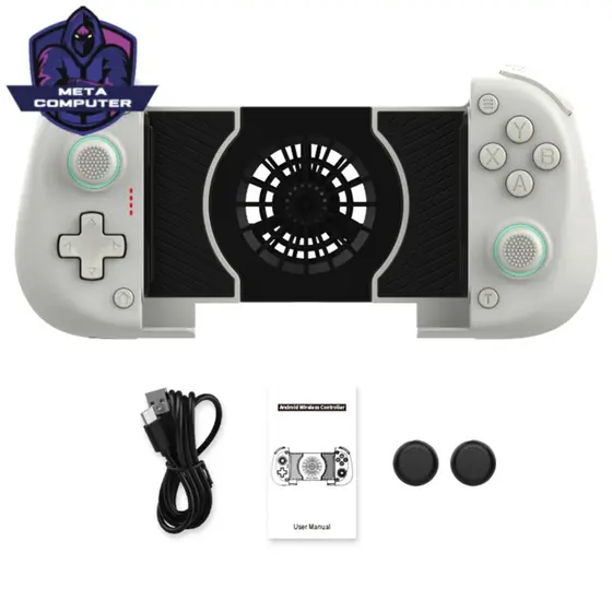 Controlador De Jogo Extensível BT Sem Fio Com Ventilador De Resfriamento Efeito Hall Joystick Turbo/Vibração Para Switch