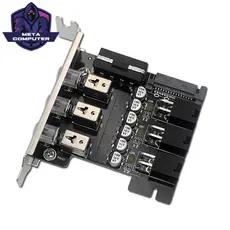 Controle Do Interruptor De Alimentação HDD SSD ​ r 4Pin SATA Sistema De Disco Rígido LED Retroiluminado Placa De Expansã