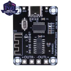 Placa Amplificadora De Alta Potência De Canal Duplo XH-A155 DC5V Áudio De 2 Vias 5W + 5W Para Alto-Falantes Acima De 4 P