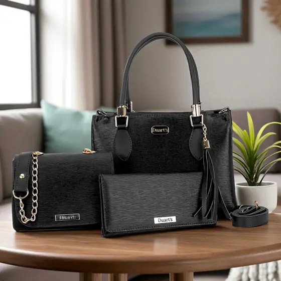 Bolsas Feminina Kit 3 Peças Lançamento Duarts Black Friday