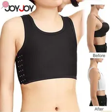 Joyjoy 3XG Peito Encadernação Para Seios Grandes Mulheres Homens Lésbicas Bar Com Gancho Trans Plus Puxar Colete Tomboy