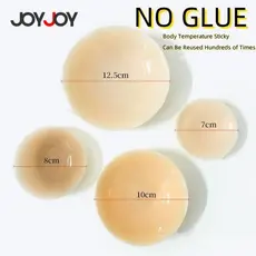 Protetor de Mamilo Silicone 10cm Sem Cola Sutiã Invisível Nubra Adesivo Reutilizável Acessórios, tapa mamilos adesivo