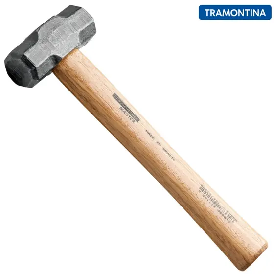 Marreta Oitavada 1000 g Tramontina MASTER Basic com Cabo de Madeira