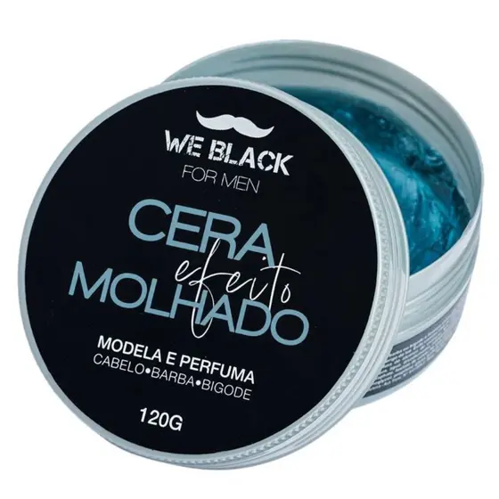 CERA MODELADORA 120G - EFEITO MOLHADO COM 1,3 OU 6 UNIDADES - WE BLACK