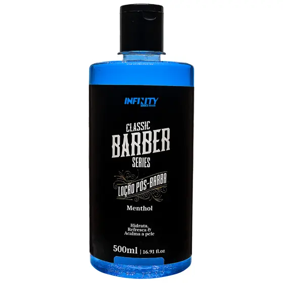 Loção Pós-Barba Menthol 500ml INFINITY – Hidrata, Refresca e Acalma a Pele