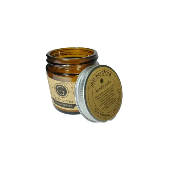 Vela Relaxante Aromatica Parafina Com Support de Vidro 6x6,5 cm Casa e Decoraçao Aroma Natural
