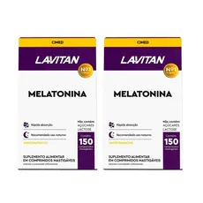 Kit 2 Lavitan Melatonina Maracujá - 150 Cpr Mast - Cimed