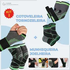 Tornozeleira e Cotoveleira Ortopedica Compressão Estabilizadora Elastica p/ Esportes