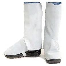 Perneira de Couro de Raspa C/ Velcro Proteção Soldador Epi
