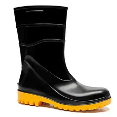 Bota Galocha Impermeável Preta limpeza faxina bracol Pvc