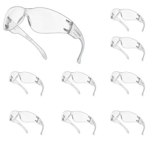 10 Oculos de Proteção Segurança Epi Oval Águia Obra