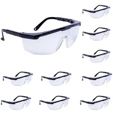 10 Oculos De Proteção Rj Incolor Transparente C/ Epi