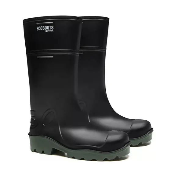 Bota galocha Ecoboots em PU cano longo Bracol bico composite