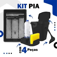 Kit Pia Porta Detergente/Rodo de Pia/Lixeira/Porta Talher Area Gourmet Conjunto Pia
