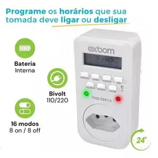 Timer Digital Bivolt Temporizador Programavel Automatico