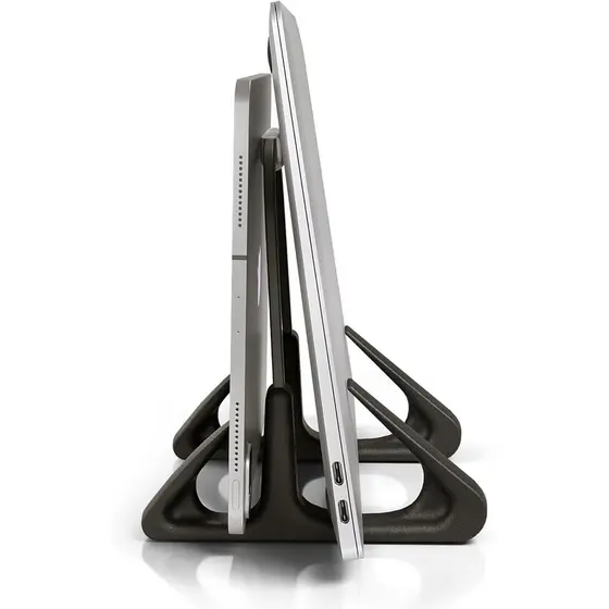 Suporte de mesa vertical para notebook e tablet reforçado - Octoo, Black - LiteStand Vertical