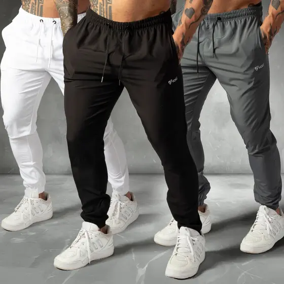 Kit 3 Calças Jogger de Tactel com Elastano Masculinas