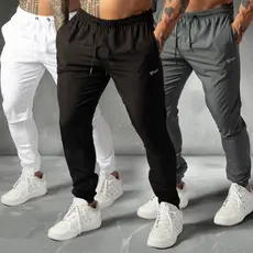 Kit 3 Calças Jogger de Tactel com Elastano Masculinas