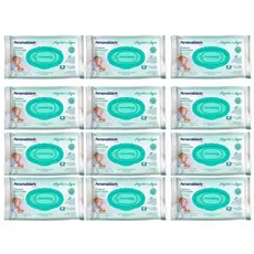 Kit C12 Toalha Umedecida Baby Algodão e Água C50